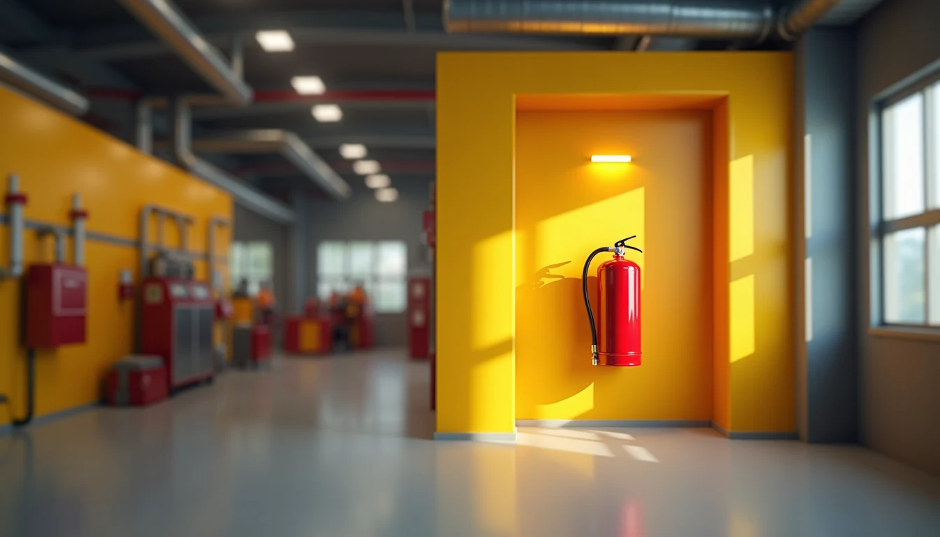 İşyerinde yangın güvenliği ekipmanları ve söndürme sistemi